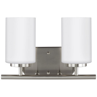 Oslo Two Light Wall / Bath in Brushed Nickel (1|41161EN3-962)