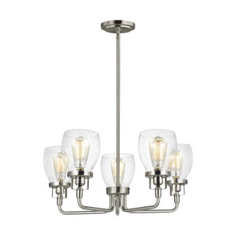 Belton Five Light Chandelier in Brushed Nickel (1|3214505EN7-962)