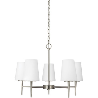 Driscoll Five Light Chandelier in Brushed Nickel (1|3140405EN3-962)