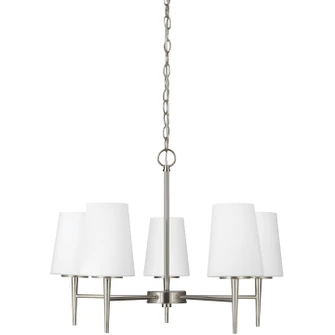 Driscoll Five Light Chandelier in Brushed Nickel (1|3140405-962)