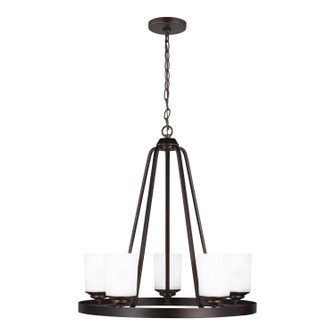 Kemal Five Light Chandelier in Bronze (1|3130705-710)