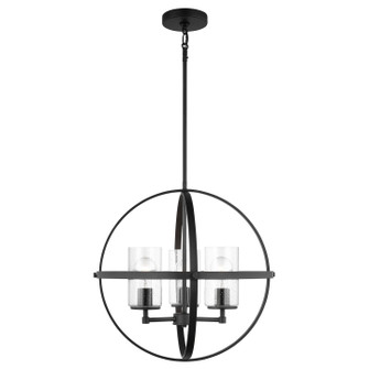 Alturas Three Light Chandelier in Midnight Black (1|3124673-112)