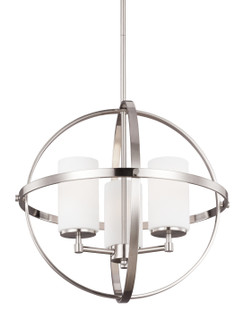 Alturas Three Light Chandelier in Brushed Nickel (1|3124603-962)