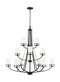 Robie 12 Light Chandelier in Midnight Black (1|3121612EN3-112)