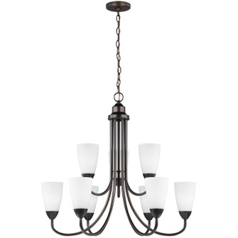 Seville Nine Light Chandelier in Bronze (1|3120209-710)