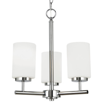 Oslo Three Light Chandelier in Chrome (1|31160EN3-05)