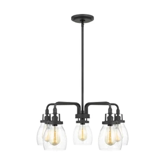 Belton Five Light Chandelier in Midnight Black (1|3114505-112)