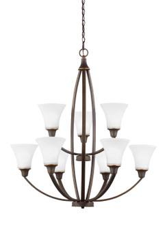 Metcalf Nine Light Chandelier in Autumn Bronze (1|3113209EN3-715)