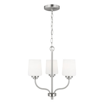 Windom Three Light Chandelier in Brushed Nickel (1|3102803EN3-962)