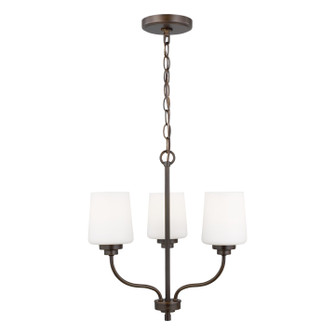 Windom Three Light Chandelier in Bronze (1|3102803EN3-710)