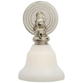 Boston One Light Wall Sconce in Polished Nickel (268|SL 2931PN/SLEG-WG)