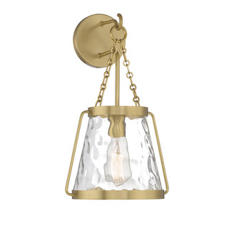 Crawford One Light Wall Sconce in Warm Brass (51|9-1801-1-322)