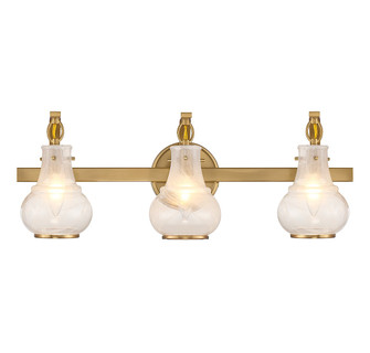 Adams Three Light Bathroom Vanity in Warm Brass (51|8-4417-3-322)