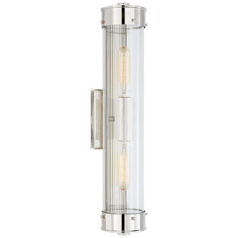 Marais Two Light Bath Sconce in Polished Nickel (268|TOB 2318PN-CG)