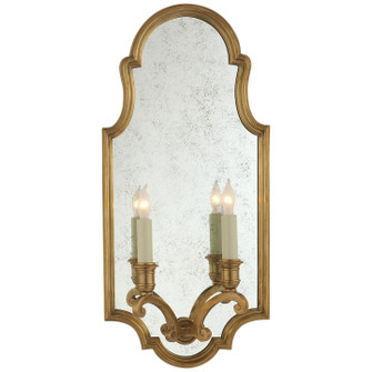 Sussex Two Light Wall Sconce in Antique-Burnished Brass (268|CHD 1184AB)