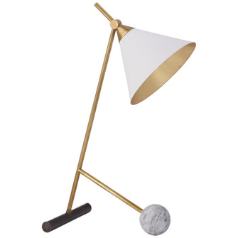Cleo One Light Table Lamp in Bronze with Antique-Burnished Brass (268|KW 3410BZ/AB)