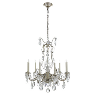 Yves Nine Light Chandelier in Burnished Silver Leaf (268|TOB 5470BSL)