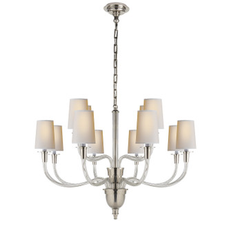 Vivian 12 Light Chandelier in Polished Nickel (268|TOB 5033PN-NP)