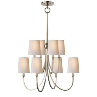 Reed Eight Light Chandelier in Antique Nickel (268|TOB 5010AN-NP)