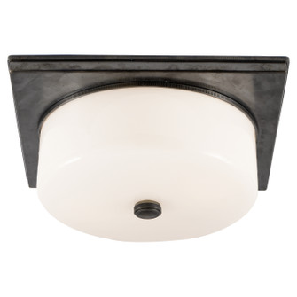 Newhouse Block Two Light Flush Mount in Bronze (268|TOB 4216BZ-WG)