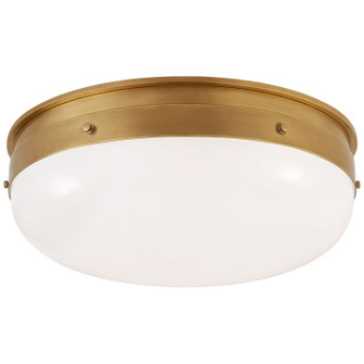 Hicks LED Flush Mount in Hand-Rubbed Antique Brass (268|TOB 4064HAB-WG)