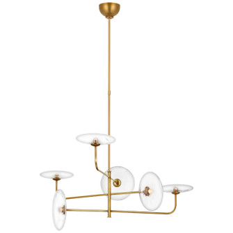 Calvino LED Chandelier in Hand-Rubbed Antique Brass (268|S 5692HAB-CG)