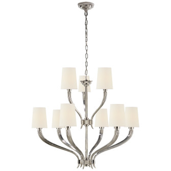 Ruhlmann Nine Light Chandelier in Polished Nickel (268|CHC 2465PN-L)