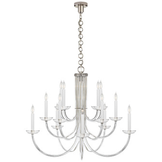 Wharton 15 Light Chandelier in Polished Nickel (268|ARN 5116PN-CG)