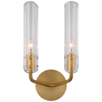 Casoria LED Wall Sconce in Hand-Rubbed Antique Brass (268|ARN 2481HAB-CG)