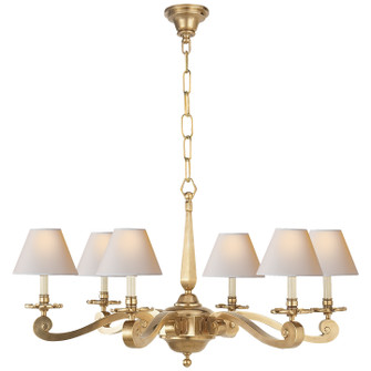 Myrna Six Light Chandelier in Natural Brass (268|AH 5010NB-NP)