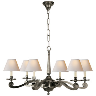 Myrna Six Light Chandelier in Gun Metal (268|AH 5010GM-NP)