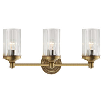 Ava Three Light Wall Sconce in Hand-Rubbed Antique Brass (268|AH 2202HAB-CG)