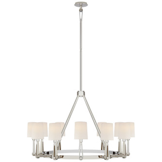 Alpha 12 Light Chandelier in Polished Nickel (268|TOB 5512PN-L)