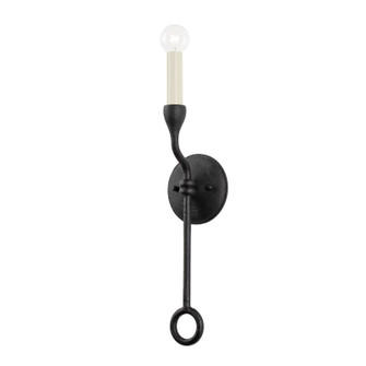 Orson One Light Wall Sconce in Black Iron (67|B9520-BI)