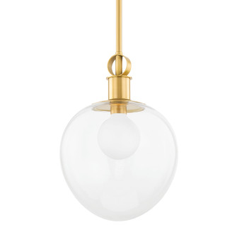 Anna One Light Pendant in Aged Brass (428|H736701L-AGB)
