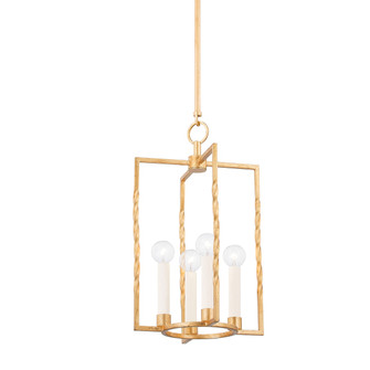 Adelaide Four Light Lantern in Vintage Gold Leaf (428|H731704S-VGL)