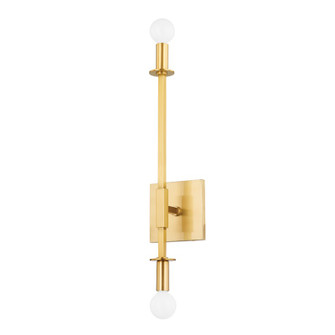 Milana Two Light Wall Sconce in Aged Brass (428|H717102-AGB)