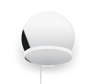 Gravy LED Wall Sconce in Matte white, chrome (240|GRW-S-MWT-CRM-PI)
