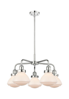 Downtown Urban Five Light Chandelier in Polished Chrome (405|916-5CR-PC-G321)