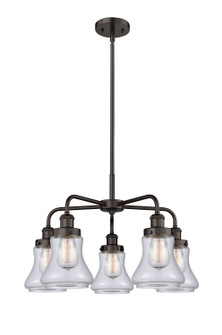 Downtown Urban Five Light Chandelier in Oil Rubbed Bronze (405|916-5CR-OB-G192)