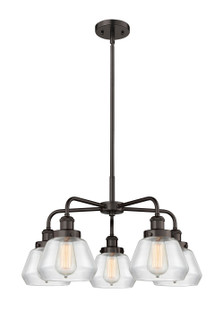 Downtown Urban Five Light Chandelier in Oil Rubbed Bronze (405|916-5CR-OB-G172)