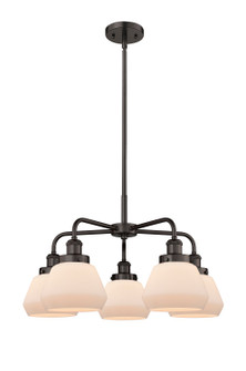 Ballston Urban Five Light Chandelier in Oil Rubbed Bronze (405|916-5CR-OB-G171)