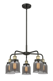 Ballston Urban Five Light Chandelier in Black Antique Brass (405|916-5CR-BAB-G53)