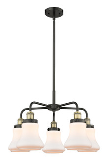 Downtown Urban Five Light Chandelier in Black Antique Brass (405|916-5CR-BAB-G191)