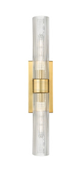 Downtown Urban Two Light Bath Vanity in Satin Gold (405|617-2W-SG-G617-11SCL)