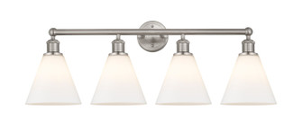 Edison Four Light Bath Vanity in Satin Nickel (405|616-4W-SN-GBC-81)