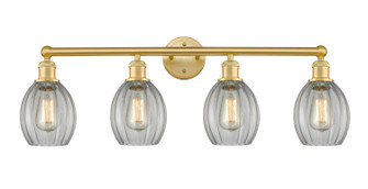 Edison Four Light Bath Vanity in Satin Gold (405|616-4W-SG-G82)