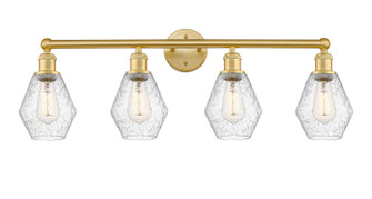 Edison Four Light Bath Vanity in Satin Gold (405|616-4W-SG-G654-6)