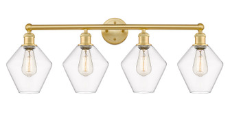 Edison Four Light Bath Vanity in Satin Gold (405|616-4W-SG-G652-8)