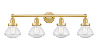 Edison Four Light Bath Vanity in Satin Gold (405|616-4W-SG-G324)